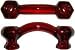 Glass Bridge Handle - Ruby Red