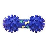 Toy Buddies Knobby Dumbbell Vinyl Squeaky Dog Toy