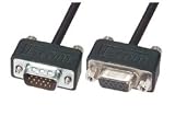 Super Thin SVGA Cable, HD15 Male / Female, 5.0 ft, # Coax: 3