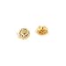 2 14K Gold Earring Backs Yellow Post Friction Parts