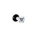 8 Gauge Stainless Steel Clear Cubic Zirconia Plug