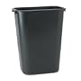 Wastebasket, 10 Gallon, Seamless Construction, 20"x15-1/2"x11", Black RUB29571