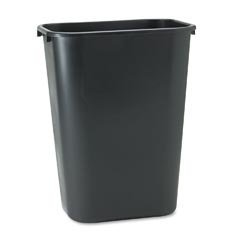 Wastebasket, 10 Gallon, Seamless Construction, 20"x15-1/2"x11", Black RUB29571