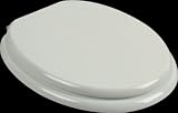 Elongated Toilet Seat Brass Fittings White Painted Finish