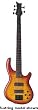 Dean Edge Q4 4-String Bass Quilted, AmberBurst