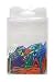 Industrial Grade 2WFU7 Paper Clip, 1 In, Asrt, Plastic, PK100