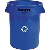 32 Gallon BRUTE&reg Recycling Container without Lid (RCP2632-06BLU) Category: Recycling... by Rubbermaid