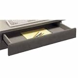 Bush(R) Office Advantage Center Drawer, 3 1/8in.H x 26 1/8in.W x 15 1/4in.D, Spectrum/Pewter