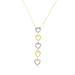 10K Two Tone Diamond Heart Pendant