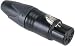 Neutrik NC3FXX-B XLR Female Black w/Gold Contacts