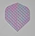 3 sets Clear Glittering Standard flights - Iridescent - Dimplex Style
