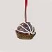 Chocolate Shop Gourmet Bon Bon Striped Candy Christmas Ornament 1.5"