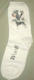 Schnauzer Puppies Dogs Woof Ladies Socks 9-11