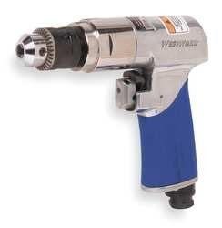 Westward 5ZL27 Air Drill, Keyed, 3/8 In Chuck, 2200 RPM
