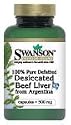 100% Pure Defatted Desiccated Beef Liver 500 mg 120 Caps