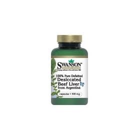 100% Pure Defatted Desiccated Beef Liver 500 mg 120 Caps