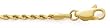 14K Yellow Gold 2.0MM DIAMOND CUT SOLID ROPE 7" BRACELET