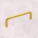 Belwith Polished Brass PULL, Solid BRASS 5/16 DIA(3 1/2CENTERS PW354-3