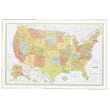 United States Laminated Wall Map, 50