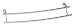 Danze D442611BN Sonora 24-Inch Double Towel Bar, Brushed Nickel