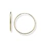 14k Yellow Gold Children/Adults Endless 22mm (7/8" or 0.85") Diameter Hoop Earrings, 1x22mm Medium (M) Size, HYPOALLERGENIC 14kt GOLD ALLOY