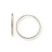 14k Yellow Gold Medium (M) Size Children/Adults Endless Hoop Earrings, HypoAllergenic
