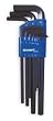 Westward 2CYC2 L-Shaped Hex Key Set, Long, Metric, 9 PC