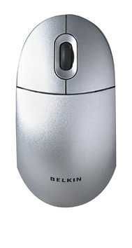Belkin Wireless Optical USB Mouse Maus schnurlos 3 Tasten 800 dpi + Tastenrad silber