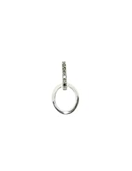 Victoria Kay Black Diamond Accented Charm Holder in Sterling Silver (I2-I3)