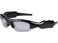 Produkt-Bild: Technaxx TXX3591 Action Sunglasses VGA Sonnenbrille mit Kamera f&uuml;r Videoaufnahmen und Fotos (MicroSD Kartnslot, eingebautes Mikrofon) schwarz
