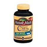 Nature Made Vitamin C Supplement Tablets, 500 mg, 500-Count Bottles (Pack of 2)