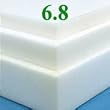 Soft Sleeper 6.8 Twin XL 4 Inch Thick Visco Elastic Memory Foam Mattress Pad Topper