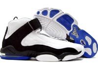 Nike Basketball Shoes-Nike Max Penny IV White / Black / Royal Basketball Shoe-Mens Nike Basketball Shoes-Mens Basketball Shoes