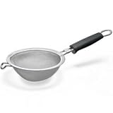 Polder KTH-1007-75 7 Inch Silicon Handled Strainer, Stainless Steel