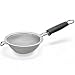 Kitchen & Housewares : Polder KTH-1007-75 7 Inch Silicon Handled Strainer, Stainless Steel
