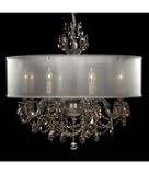 American Brass and Crystal CH6562-OS-01G-TB-IS Llydia 10 Light Single Tier Chandelier in Polished Brass with Umber Inlay with Clear Strass Teardrop crystal