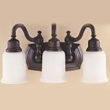 Murray Feiss Oil Rubbed Bronze Canterbury 3 Bulb Bathroom & Vanity Light