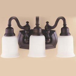 Murray Feiss Oil Rubbed Bronze Canterbury 3 Bulb Bathroom & Vanity Light