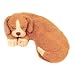 Warm Whiskers Dog Eye Pillow, Brown/White