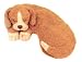 Warm Whiskers Dog Eye Pillow, Brown/White Warm Whiskers Dog Eye Pillow, Brown/White