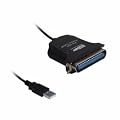C�ble USB-imprimante parall�le Centronics Noir