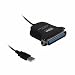 C�ble USB-imprimante parall�le Centronics Noir