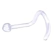 18 Gauge CLEAR ACRYLIC DOME Nose Screw Retainer