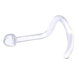 18 Gauge CLEAR ACRYLIC DOME Nose Screw Retainer