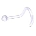 18 Gauge CLEAR ACRYLIC DOME Nose Screw Retainer