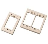 Cables To Go Snap-in Single Gang Wallplate - Wall plate - ivory