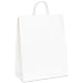White Paper Shopping Bags, 13inch W x 7inch D x 17inch H