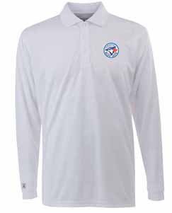 Toronto Blue Jays Long Sleeve Polo Shirt (White) - Large