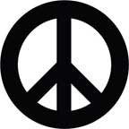 Peace Sign on Infant One Piece