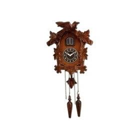 BrookwoodTM Hand Carved Faux Cuckoo Clock with Quartz Movement